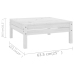 Juego de muebles de jardín 8 piezas madera maciza pino blanco