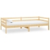 Sofá cama con colchón madera de pino maciza 90x200 cm