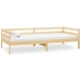 Sofá cama con colchón madera de pino maciza 90x200 cm