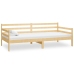 Sofá cama con colchón madera de pino maciza 90x200 cm