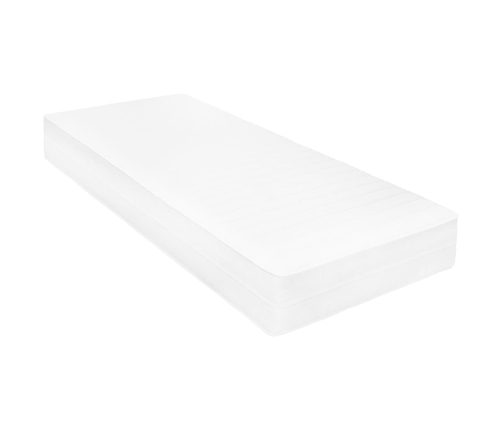 Sofá cama con colchón madera de pino maciza blanco 90x200 cm