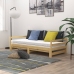 Sofá cama extraíble madera maciza de pino 2x(90x200) cm