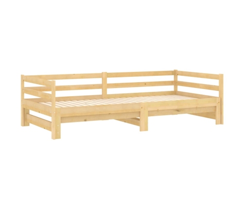 Sofá cama extraíble madera maciza de pino 2x(90x200) cm