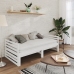 Sofá cama extraíble madera maciza de pino blanco 2x(90x200) cm