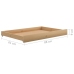 vidaXL Sofá cama con cajones madera pino maciza miel 90x200 cm