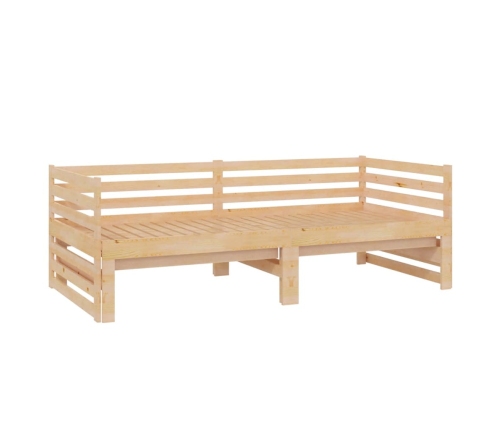 Sofá cama extraíble madera maciza de pino 2x(90x200) cm