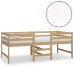 vidaXL Cama media alta con colchón madera pino marrón miel 90x200 cm