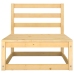 Juego de muebles de jardín 9 pzas y cojines madera maciza pino
