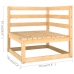 Juego de muebles de jardín 10 pzas y cojines madera maciza pino