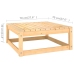 Juego de muebles de jardín 10 pzas y cojines madera maciza pino