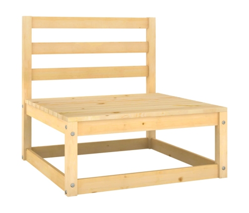 Muebles de jardín 12 pzas con cojines antracita madera maciza