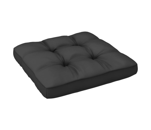 Muebles de jardín 7 pzas y cojines antracita madera maciza pino
