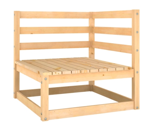 Muebles de jardín 10 pzas cojines antracita madera maciza pino