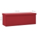 Banco con almacenaje plegable rojo vino tinto PVC