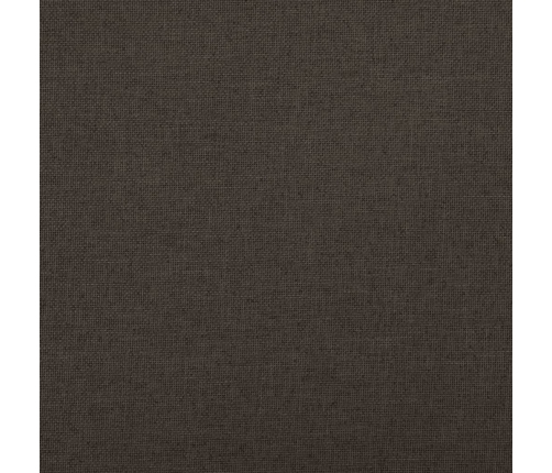 Banco de almacenaje plegable lino sintético marrón 76x38x38 cm