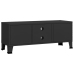 Mueble de TV industrial metal negro 105x35x42 cm