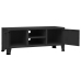 Mueble de TV industrial metal negro 105x35x42 cm