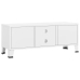 Mueble de TV industrial metal blanco 105x35x42 cm