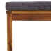 Muebles de jardín 7 pzas cojines madera maciza de acacia