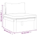 Muebles de jardín 7 pzas cojines madera maciza de acacia