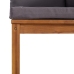 Muebles de jardín 7 pzas cojines madera maciza de acacia