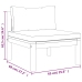 Muebles de jardín 7 pzas cojines madera maciza de acacia