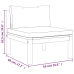 Muebles de jardín 8 pzas cojines crema madera maciza de acacia