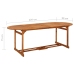Set comedor de jardín 9 piezas madera maciza acacia 220x90x75cm