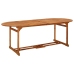Set comedor de jardín 9 piezas madera maciza acacia 220x90x75cm