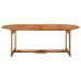 Set comedor de jardín 9 piezas madera maciza acacia 220x90x75cm