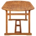 Set comedor de jardín 9 piezas madera maciza acacia 220x90x75cm