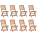 Set comedor de jardín 9 piezas madera maciza acacia 220x90x75cm