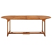 Set comedor de jardín 9 piezas madera maciza acacia 220x90x75cm