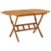 Juego de comedor de jardín 5 piezas madera maciza de acacia