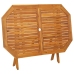 Juego de comedor de jardín 5 piezas madera maciza de acacia