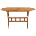 Set de comedor de jardín 7 piezas madera maciza de acacia