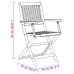 Set de comedor de jardín 7 piezas madera maciza de acacia