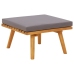 Juego muebles de jardín y cojines 9 pzas madera maciza acacia
