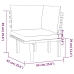 Juego muebles de jardín y cojines 9 pzas madera maciza acacia