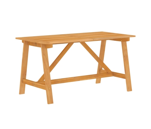 Juego de comedor para jardín 7 piezas madera maciza de acacia