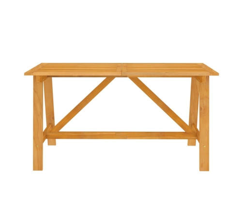 Juego de comedor para jardín 7 piezas madera maciza de acacia