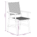 Juego de comedor para jardín 7 piezas madera maciza de acacia