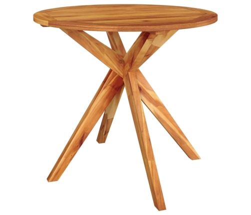 Juego de comedor de jardín 5 piezas madera maciza de acacia