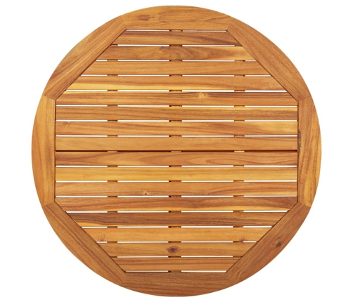 Juego de comedor de jardín 5 piezas madera maciza de acacia