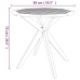 Juego de comedor de jardín 5 piezas madera maciza de acacia
