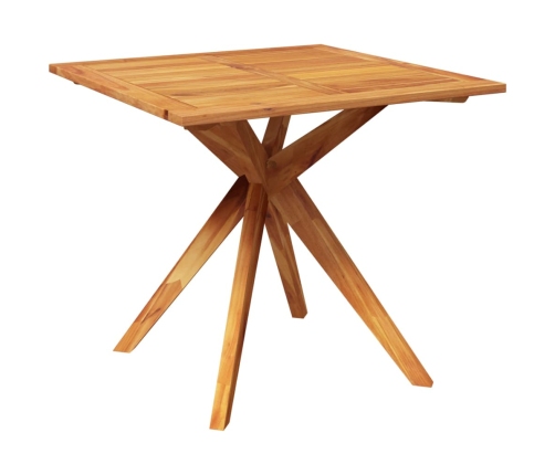 Juego de comedor de jardín 5 piezas madera maciza de acacia
