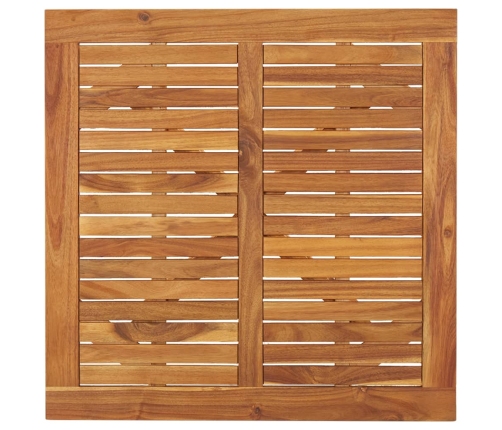 Juego de comedor de jardín 5 piezas madera maciza de acacia