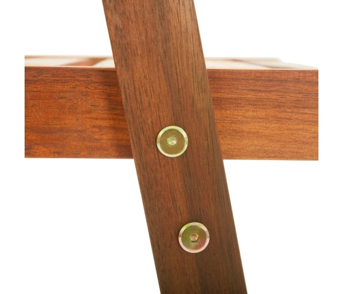 Juego de comedor de jardín 5 piezas madera maciza de acacia