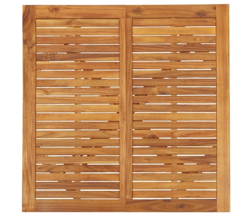 Juego de comedor de jardín 5 piezas madera maciza de acacia