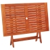 Set de comedor de jardín plegable 5 pzas madera eucalipto